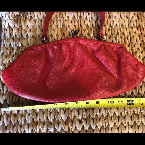 Vintage SPEARO Made In England red handbag - Picture 7 of 15